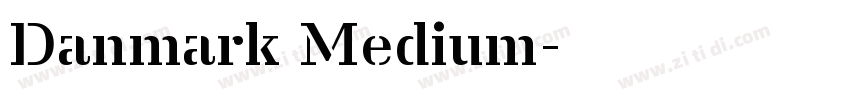 Danmark Medium字体转换